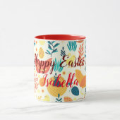 Happy Customize Easter Cute  Chicken Mok (Midden)