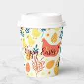 Happy Customize Easter Cute Chicken Papieren Bekers (Voorkant)
