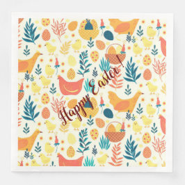 Happy Customize Easter Cute  Chicken Servet