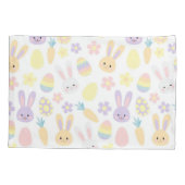 Happy Customize Easter Paars Rabbit Kussensloop (Achterkant)