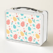 Happy Customize Easter  Red Egg Floral (Achterkant)