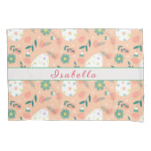 Happy Customize Oranje Easter Egg Kussensloop (Voorkant)