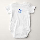 Happy Cute Blue Whale Romper (Achterkant)