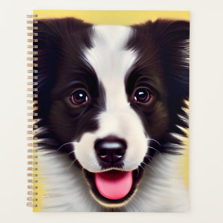 Happy Cute Border Collie Planner