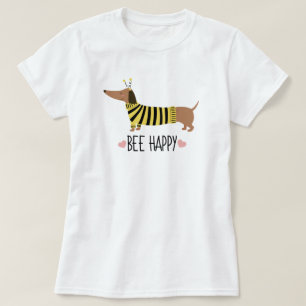 Happy Dachshund Bumblebee T-Shirt