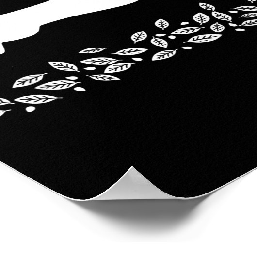 Happy Dachshund With Autumn Leaves For Pet Lovers  Poster (Hoek)