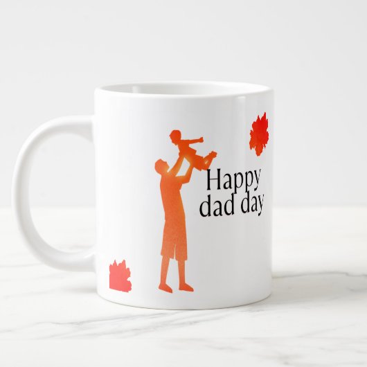 Happy Dad Day Mok - Vader & Kind Silhouette Gift (Links)