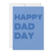 Happy Dad Day - Vaderdag Wenskaart, eenvoudig
