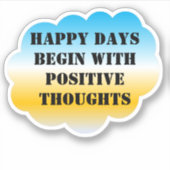 HAPPY DAGEN Sticker starten (Voorkant)