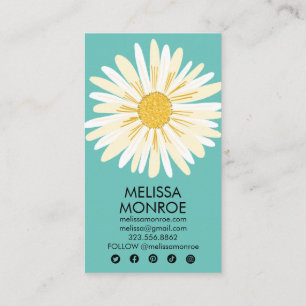 Happy Daisy illustreerde sociale media-pictogramme Visitekaartje