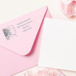 Happy Daisy retouradres Zelfinktende Stempel