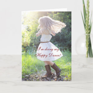 HAPPY DANCE AANMOEDIGING KAART