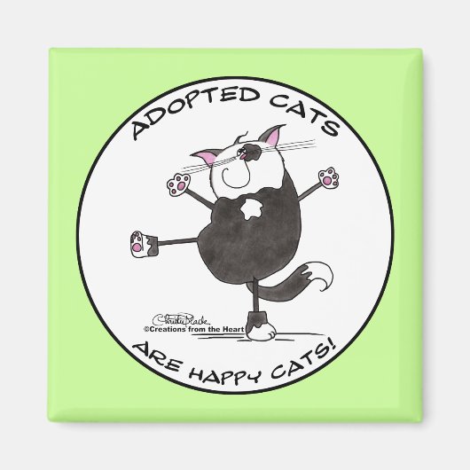 Happy Dance Cat Magneet (Voorkant)