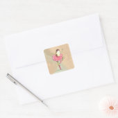 Happy Dancing Ballerina Frog Stickers (Envelop)