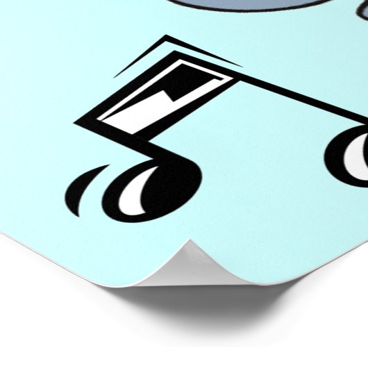 Happy Dancing Chat, Affiche musicale (Coin)