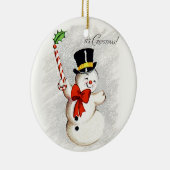 Happy Dancing Snowman  Ornament (Rechts)