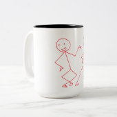 Happy Dancing Stickman Mug (Devant gauche)
