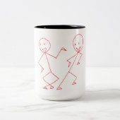 Happy Dancing Stickman Mug (Centre)