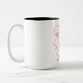 Happy Dancing Stickman Mug (Gauche)