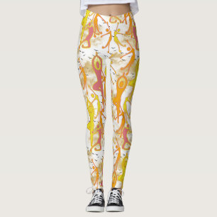 Happy Dancing Yoga Girls Leggings