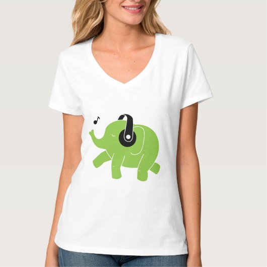 Happy Dansend Elephant Shirt (Voorkant)
