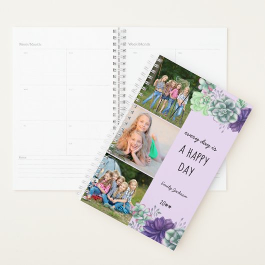 Happy Day 3 Fotostrips Succulents 2022 Planner (Display)
