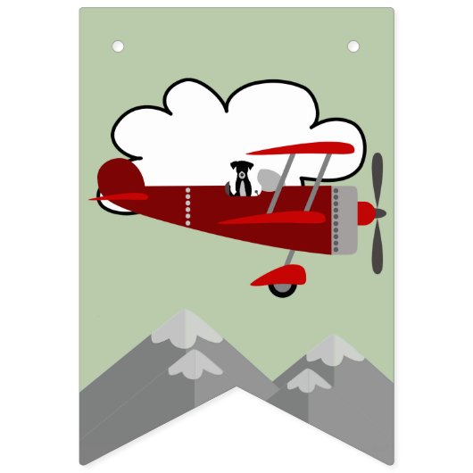 Happy Day Adventure Bunting Banner (Tweede vlag)