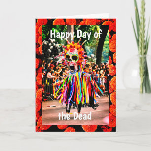 Happy Day of the Dead Skeleton, 5" x 7" Kaart