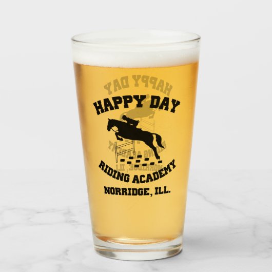 Happy Day Stables, Riding Academy, Norridge, IL Glas (Voorkant gevuld)