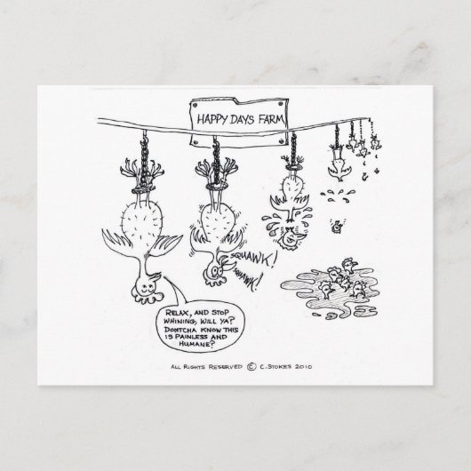 Happy Days Boerderij Briefkaart (Voorkant)