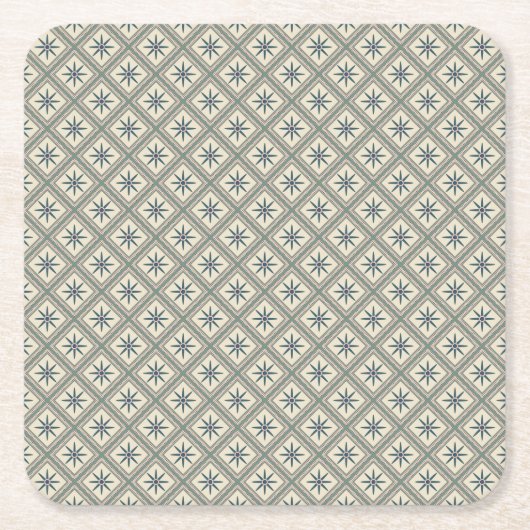 Happy Days Vierkante Kartonnen Onderzetter (Voorkant)