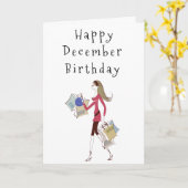 HAPPY ***DECEMBER *** DAG voor **HER* KAART (Gele Bloem)