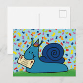 Happy delayed birthday postcrossing briefkaart (Voorkant / Achterkant)