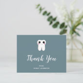 Happy Dental Tooth-glimlach Briefkaart (Staand voorkant)