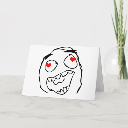 Happy derp Valentijn uit liefde - meme Feestdagen Kaart (Voorkant)