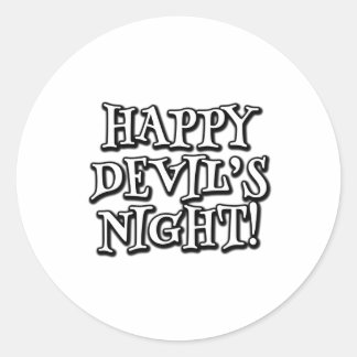 Happy Devil's nacht Ronde Sticker
