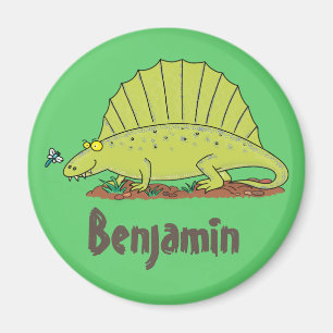 Happy dimetrodon dinosaur cartoon magneet