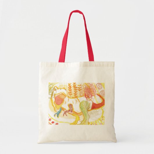 happy dinosaur tote bag (Voorkant)