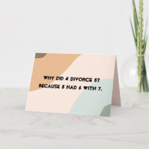 Happy Divorce Day Kaart