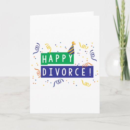 Happy Divorce Kaart (Voorkant)