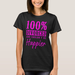 Happy Divorce Party 100 gescheiden en kon niet H z T-shirt