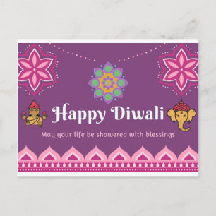 Happy diwali briefkaart