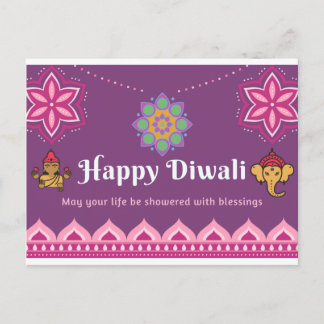 Happy diwali briefkaart