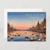 Happy Diwali Briefkaart (Voorkant / Achterkant)