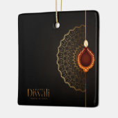 Happy Diwali Ceramic Ornament (Links)