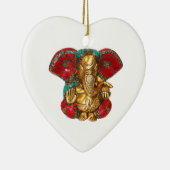 Happy DIWALI - Dank u GANAPATI Ganesh Keramisch Ornament (Rechts)