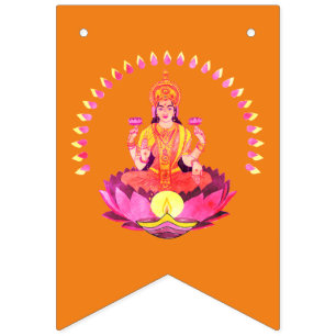 Happy Diwali - Deepalavi Lakshmi Goddess 1 Vlaggetjes