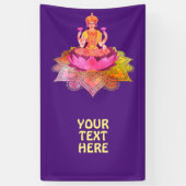Happy Diwali - Deepalavi Lakshmi Goddess 4 Spandoek (Verticaal)