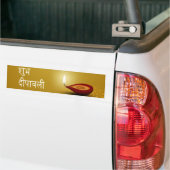 Happy Diwali Diya - Bumper Sticker (Sur camion)