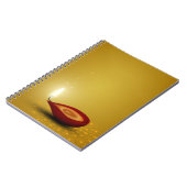 Happy Diwali Diya - Carnet (Côté gauche)